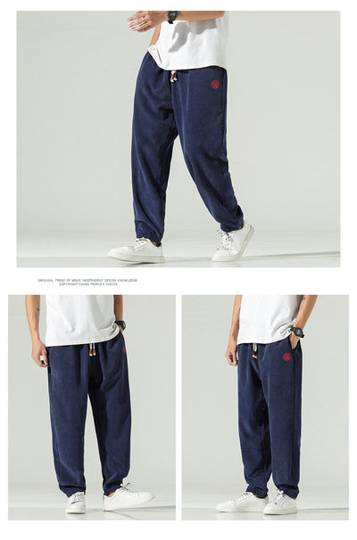 Pantalones Harem Hombre Primavera Verano con Bordado Chino - Image 12