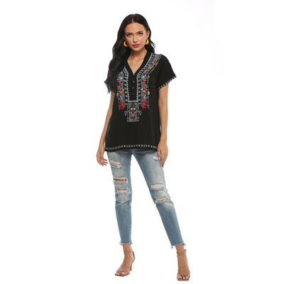 Blusas Cortas Bordadas para Mujer - Estilo Moderno y Elegante - Image 8