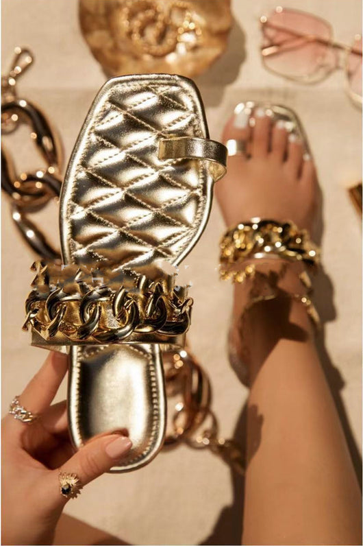 Pantuflas de Tacón Plano con Brillantes - Cómodas y Elegantes para Diario - Image 4