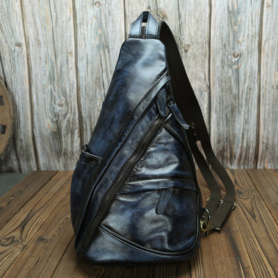 Mochila de Cuero Vintage con Bandolera Diagonal - Estilo Clásico - Image 14