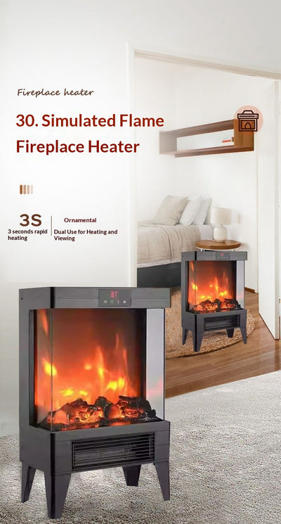 Calefactor de Chimenea con Llama Simulada - Calor Instantáneo en 3 Segundos - Image 13