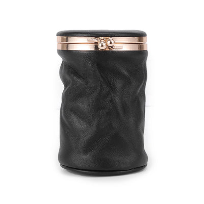 Bolsa de Cosméticos Retro Cuero Genuino Portátil - Image 3
