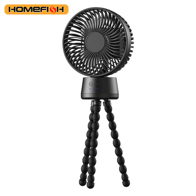 Ventilador Portátil Automático para Cochecito de Bebé con Luz LED