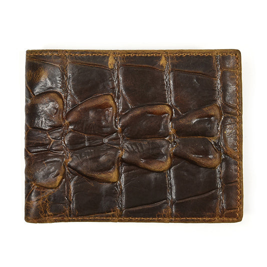 Billetera de Cuero Grabada Crazy Horse para Hombre