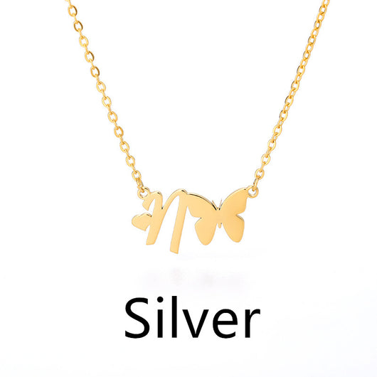 Collar Colgante Mariposa con Inicial Personalizada - Image 40