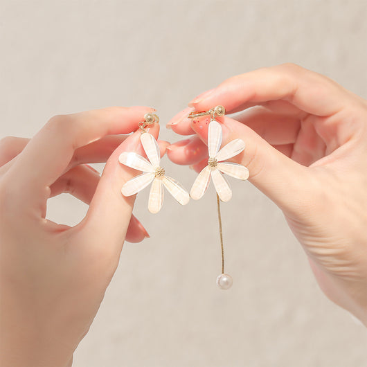 Aretes Margarita Temperamento - Clip sin Perforación para Mujer