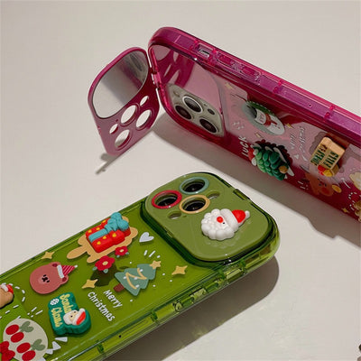 Funda para Teléfono con Colgante de Muñeco Navideño 3D - Image 3
