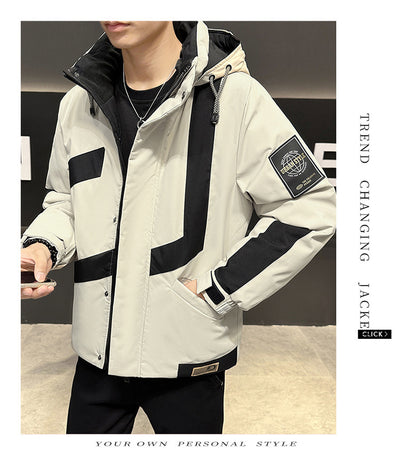 Chaqueta de Trabajo Acolchada Corta para Hombre Invierno - Image 11
