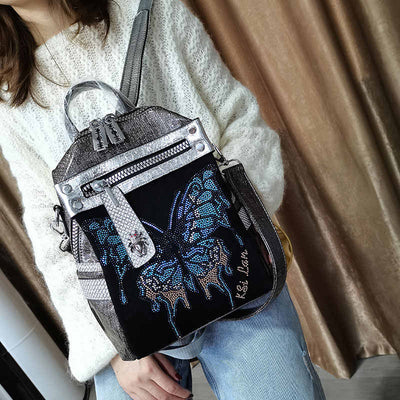 Bolso de Hombro Mariposa con Detalles de Cristal Brillante - Image 19