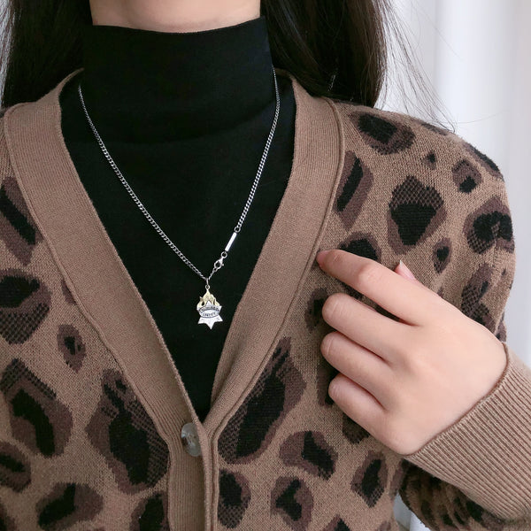 Collar Hexagrama de Fuego Plata 925 - Cadena Todo en Uno