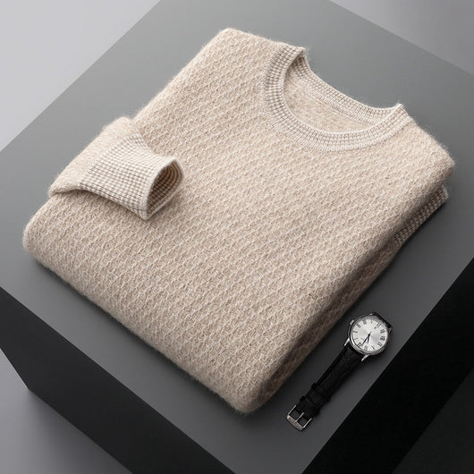 Suéter Ejecutivo de Cuello Redondo para Otoño e Invierno - Image 10