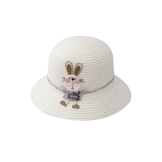 Set de Bolsa Decorativa y Sombrero de Paja con Diseño de Conejito - Image 11