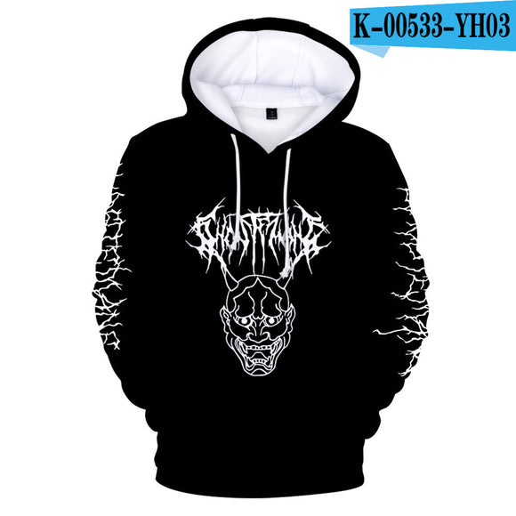 Sudadera con Capucha 3D Estampado Digital Rapero - Modelo Otoño Invierno