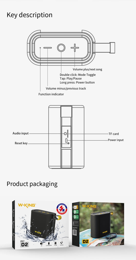 Parlante Bluetooth Portátil Resistente al Agua - Image 7
