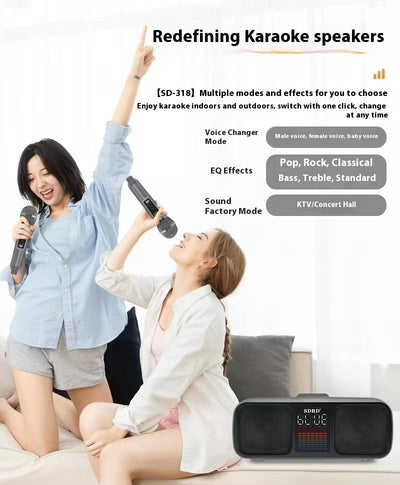 Parlante Bluetooth de Escritorio SD318 con Micrófono Inalámbrico Dual - Image 18