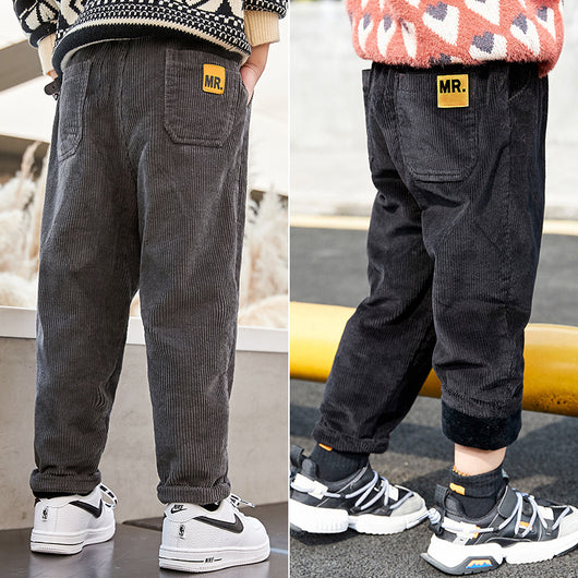 Pantalones de Pana para Niños Invierno - Corte Clásico Talla Grande - Image 9