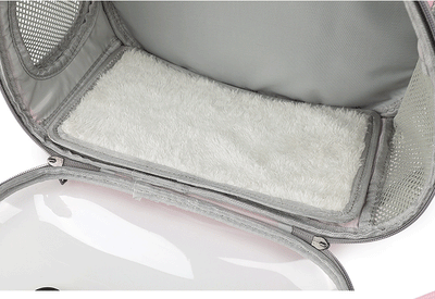 Mochila Transportadora Transparente para Mascotas Pequeñas - Hámster, Conejillo de Indias, Conejo - Image 22