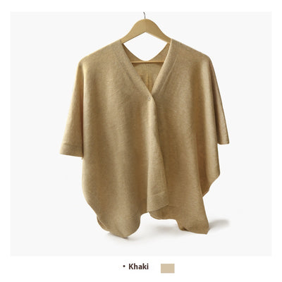 Cardigan Tejido Versátil de Color Liso - Abrigo de Viaje Elegante - Image 6