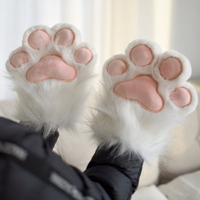 Pantuflas Cálidas con Forro Polar y Diseño de Patita de Gato - Image 13