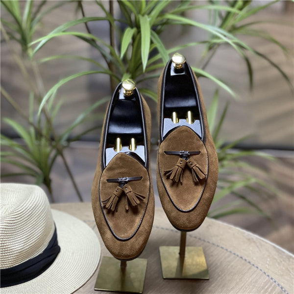 Zapatos Tipo Bota Retro Británico con Gorro para Hombre