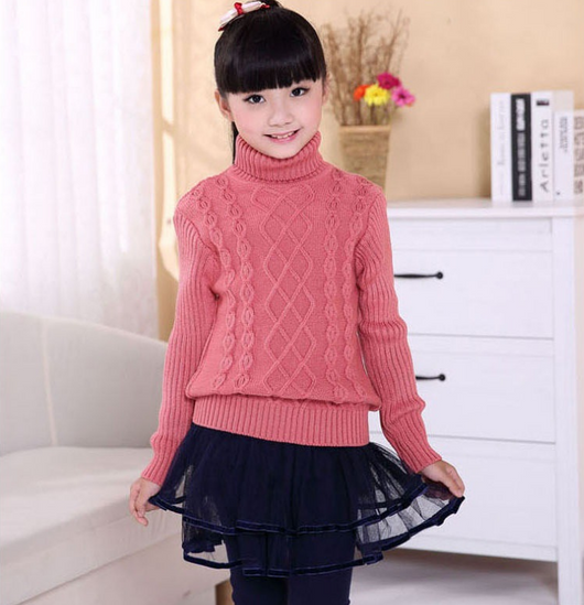 Suéter Velvet Grueso de Doble Capa para Niñas Talla Plus - Image 18
