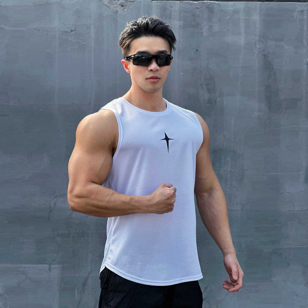 Camiseta Ajustada sin Mangas para Hombre - Image 6