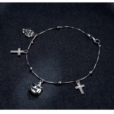 Pulsera Calavera Skull Cross para Mujer - Estilo Personalidad - Image 10