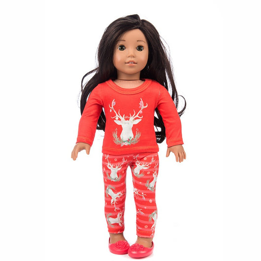 Traje de Alce Navideño para Muñecas Americanas de 18 Pulgadas - Image 11