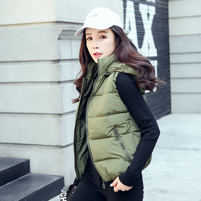 Chaleco Acolchado de Plumas para Mujer - Otoño e Invierno - Image 13