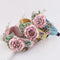 Diadema de Flanela con Lentejuelas, Mariposa, Diamantes y Flores