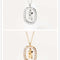 Women's Light Luxury Alphabet Sterling Plateado Collarbone Necklace R Dorado