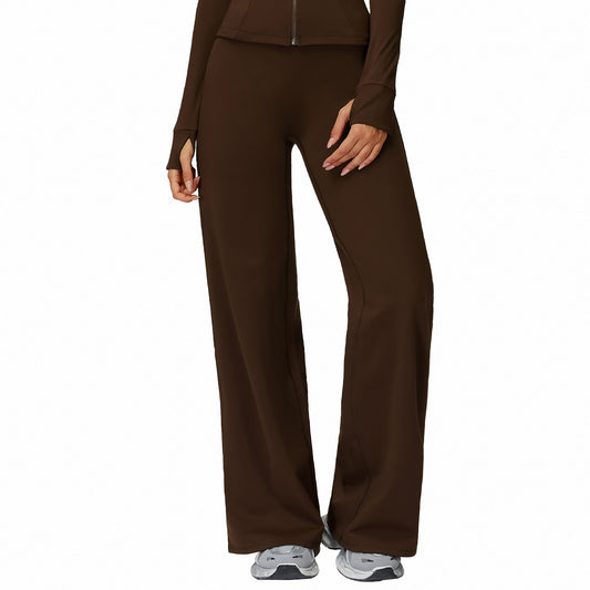 Pantalones Casuales Anchos Forrados en Polar - Cintura Alta y Calidez Total - Image 2