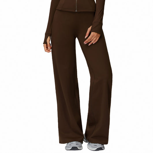 Pantalones Casuales Anchos Forrados en Polar - Cintura Alta y Calidez Total - Image 2