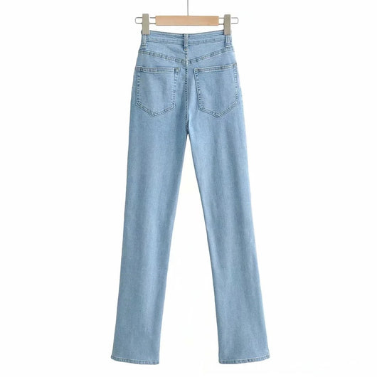 Jeans Retro Slim Micro Acampanados para Mujer - Estilo Europeo y Americano - Image 22