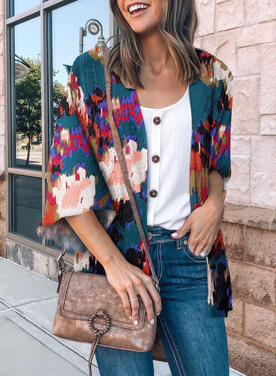 Abrigo Estampado de Moda para Mujer - Image 8