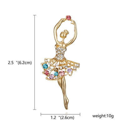Broche Bailarina con Perlas y Cristales - Accesorio Deportivo para Mujeres - Image 9