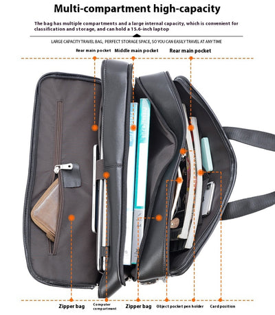 Maletín Ejecutivo de Cuero Genuino para Laptop 17 Pulgadas - Image 10