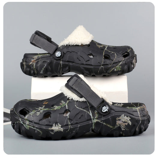Pantuflas de Algodón con Suela Gruesa y Forro Polar - Zapatos Cálidos Cerrados - Image 21