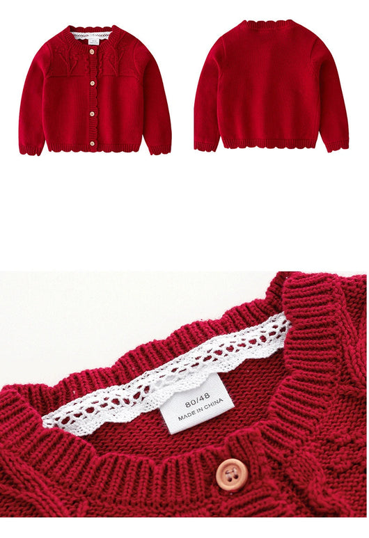 Vestido a Cuadros Rojo para Niña - Colección Otoño - Image 9