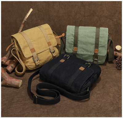 Bolsa de Lona Retro para Hombre - Bandolera Portátil de Estilo Vintage - Image 12