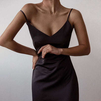 Vestido Midi Ajustado con Tirantes Sexy para Mujer - Image 4