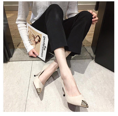 Tacones Altos Puntiagudos con Punta Metálica - Diseño Versátil y Elegante - Image 9