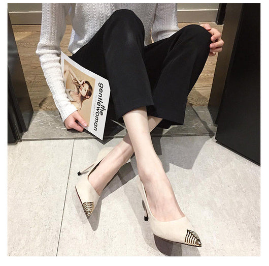 Tacones Altos Puntiagudos con Punta Metálica - Diseño Versátil y Elegante - Image 9