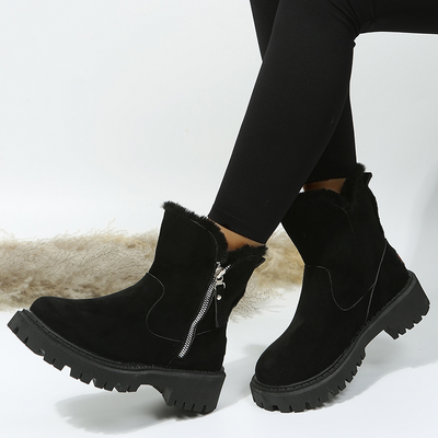 Botas de Invierno Impermeables Mujer - Gamuza Sintética con Suela Antideslizante - Image 21