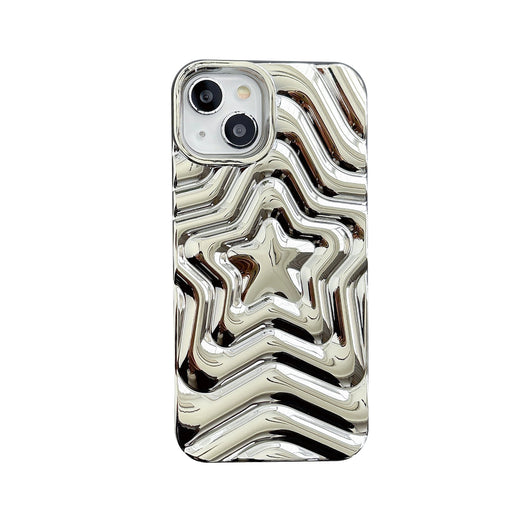 Funda Protectora con Diseño de Estrella 3D en Plata Electrochapada - Image 5