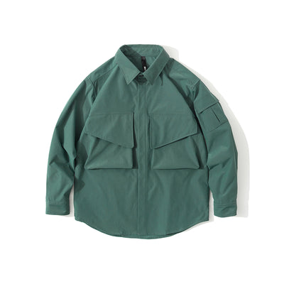 Camisa Casual Holgada con Bolsillos para Hombre - Image 2