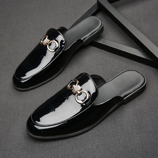 Pantuflas de Cuero para Hombre sin Talón - Cómodas y Fáciles de Poner - Image 4