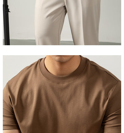 Camiseta de Algodón Mercerizado Tratado con Amoníaco Líquido para Hombre - Image 27