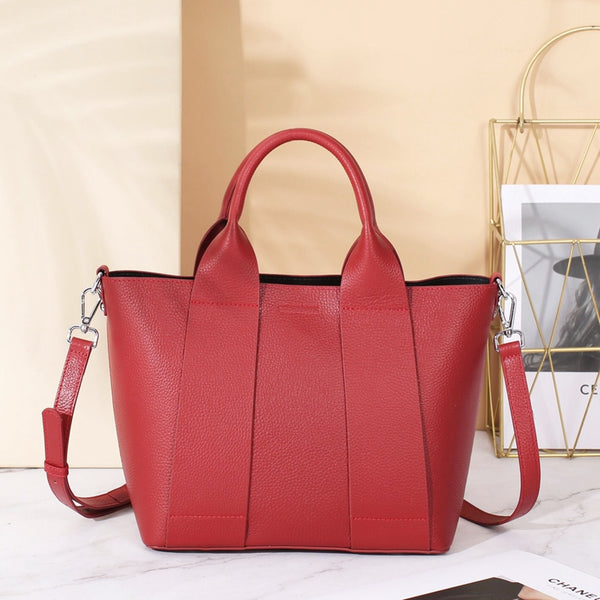 Bolso Tote de Cuero Genuino para Mujer - Diseño Minimalista y Funcional