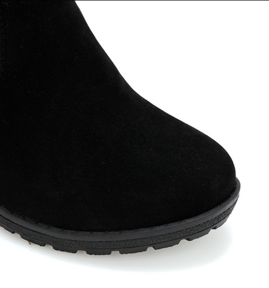 Botas de Gamuza con Cuña y Cierre Lateral para Mujer - Image 16